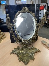 Tischspiegel Vintage Messing