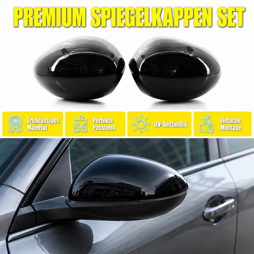 Spiegelkappen glanz schwarz - spiegelkappen,