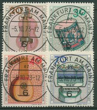 Berlin 1973 Musikinstrumente 459/62 mit TOP-Stempel Frankfurt