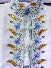 Herren Hemd Neue Stickerei Folklore Vyshyvanka Trachten Вишиванка Gr.XL