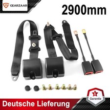 2x 3 Punkt Automatikgurt Sicherheitsgurt Universal Gurtpeitsche & E Prüfung DE