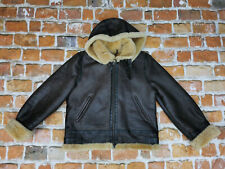*CHEVIGNON DAMEN LAMMFELL B3 PILOTEN VINTAGE LEDERJACKE*SHEARLING*GR: L*TIP TOP