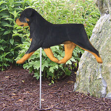 Rottweiler Außen Garten Hund Zeichen Handbemalt Figur