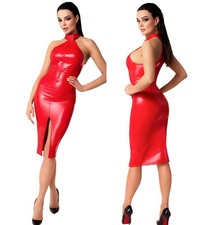 Noir handmade wetlook kleid - noir,