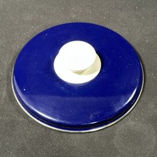 Emaille deckel blau - Ø, 18,5