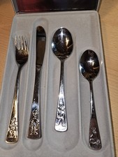 Wilkens Kinderbesteck 18/8 Edelstahl - 1 Set im Karton 70er/80er Jahre