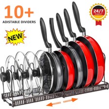 Pfannenhalter Topfdeckel Pfanne Topf Geschirr Aufbewahrung Küche Organizer Regal