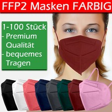 FFP2 Maske schwarz BUNT CE
