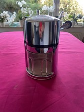 Ice Crusher, Eis-Zerkleinerer, einmal benutzt, manuell, silber-farben