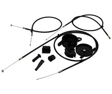 Gaszug ink. Verteiler - für Piaggio Nrg 50 LC (SAL1T) / NTT 50 / Tph 50 (TEC1T)