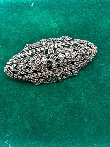 Vintage versilberte brosche - vintage,