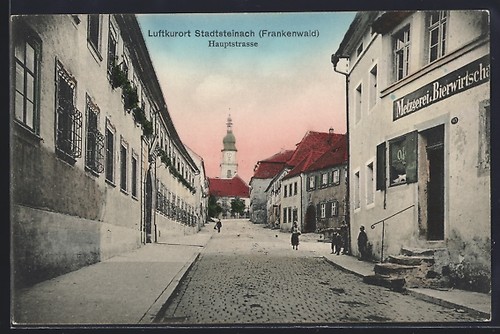 Ansichtskarte stadtsteinach - ansichtskarte,