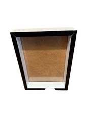 Bilderrahmen / Objektrahmen Schwarz-Weiß / Glas / 14x19x3cm