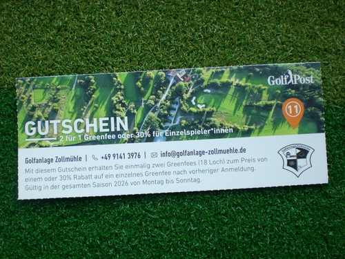 Golf greenfee gutschein - greenfee, 2026