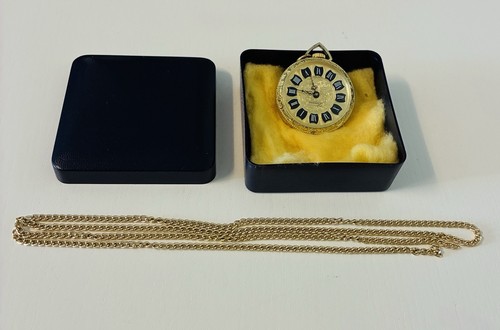 Goldfarbene vintage taschenuhr - goldfarbene,