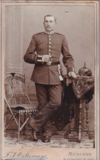 CDV - Soldat mit Pickelhaube -