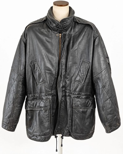 Ledermantel schwarz vintage - ledermantel,