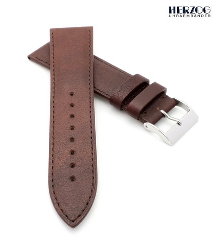 Herzog rindleder uhrenarmband - rindleder,