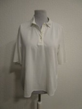Lacoste Poloshirt T-Shirt Kurzarm hinten Falten weiß Gr.42 (AH77-80)