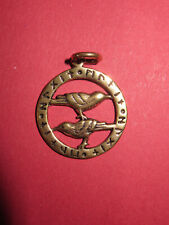 Rabe Bronze Anhänger, Hugin und Munin, Bronzeschmuck Mittelalter Nordisch Neu