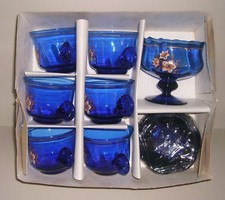 Schickes Teeservice in blau 