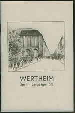 Berlin 1936 Wertheim Warenhaus