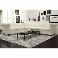 Chesterfield-Ecksofa 6-Sitzer