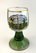 Vintage Deutscher Bienenstock Römer Glas Stuttgart Fernsehturm 217m Souvenir 9cm