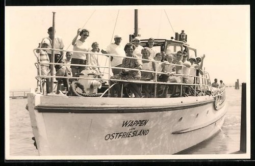 Foto passagierschiff wappen - foto-ak,