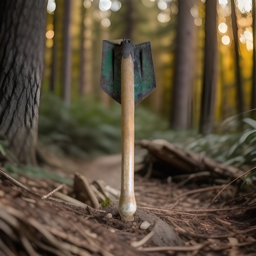 Alter klappspaten holzgriff - klappspaten,