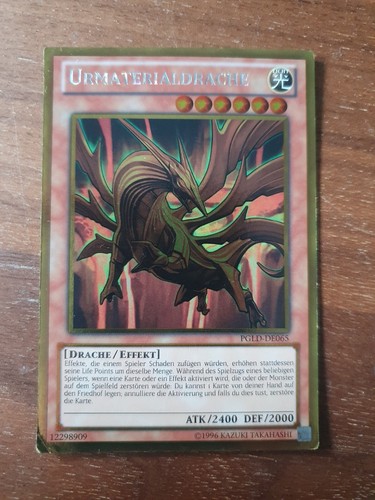 Yugioh urmaterialdrache gold - yugioh,