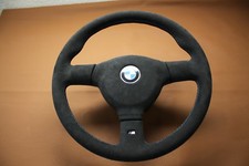  LENKRAD+HUPENKNOPF  BMW E30 M-TECHNIK 2 NEU BEZIEHEN NEUBEZIEHEN ALCANTARA 