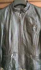 Damen lederjacke schwarz - damen, schwarz,