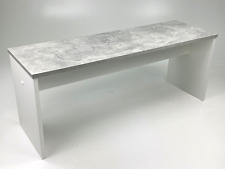 Bank Sitzbank Esszimmerbank  Küchenbank Dielenbank Rita Weiß Beton  110x35 NEU
