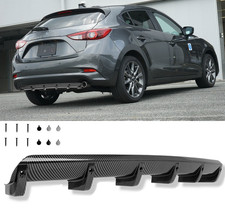 Heckspoiler Heckdiffusor Heckansatz Diffusor Carbon Optik für Mazda 3 Typ BM/BL