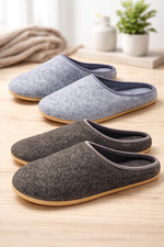 Herren Damen Filzpantoffeln