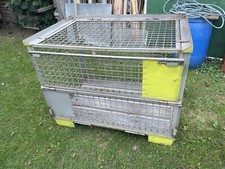 Gitterbox mit Deckel 120 x 80 x 80 cm Gesamthöhe 97 cm