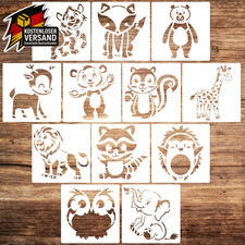 Tiermalerei Schablonen Set