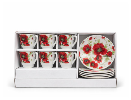 Espresso mocca tassen set - mocca, 12