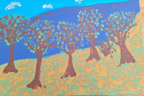 Acrylgemälde auf leinwand - acrylgemälde,