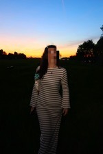 H&M Kunstleder Kleid mit