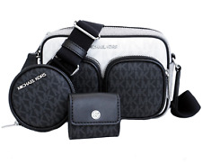 Michael Kors Tasche Umhängetasche Jet Set Item MD PKT Xbody O.White Multi neu