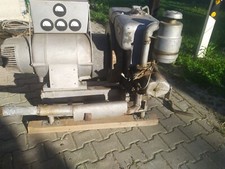 Oldtimer 8 PS Einzylinder Diesel Motor  Wasserverdampfer mit 7,5kw Stromaggregat