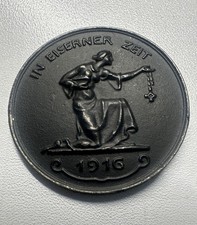 Medaille in eiserner Zeit 1916 Gold gab ich 40 mm