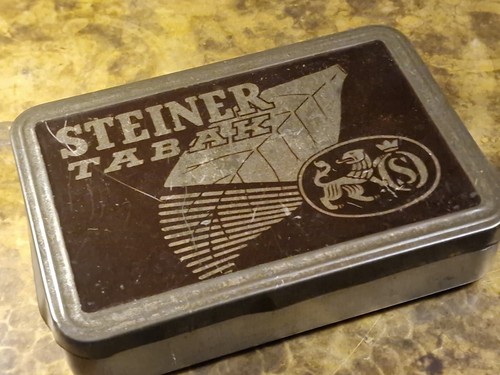 Alte blechdose steiner tabak - blechdose,