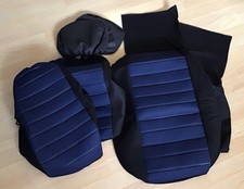 Sitzbezüge Auto 2er set universal Größe Schwarz/Blau