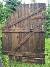 Scheunentor rechter Flügel Holztor Altholztor XXL Holztür Deko Tor