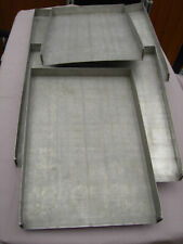 KONVOLUT 6 X ALUMINIUM KUCHEN BLECH OHNE VORSTELLSCHIENE-LÄNGE 58,5 X 40 X 5 cm-