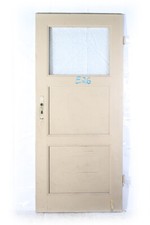 alte Holztür Tür Holz Kassettentür Zimmertür rechts Oberlicht 202,5 x 90 x 3,5cm