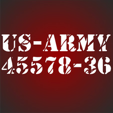 US Army Nummer US Army Sterne